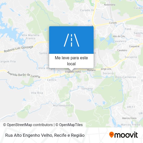 Rua Alto Engenho Velho mapa