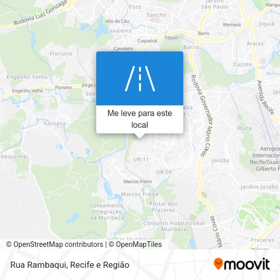 Rua Rambaqui mapa