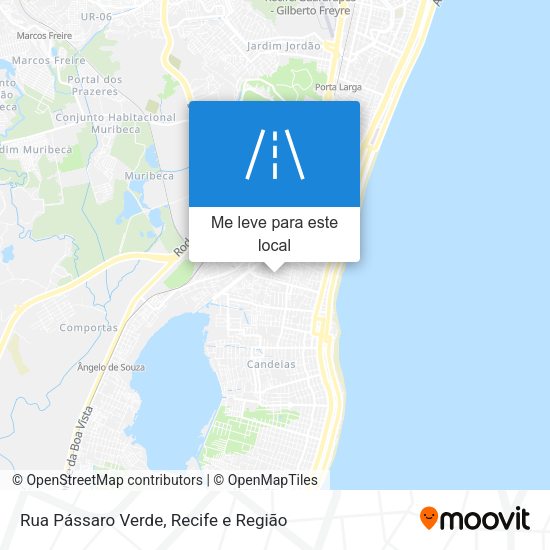 Rua Pássaro Verde mapa