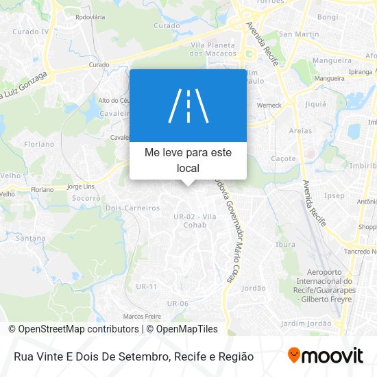 Rua Vinte E Dois De Setembro mapa