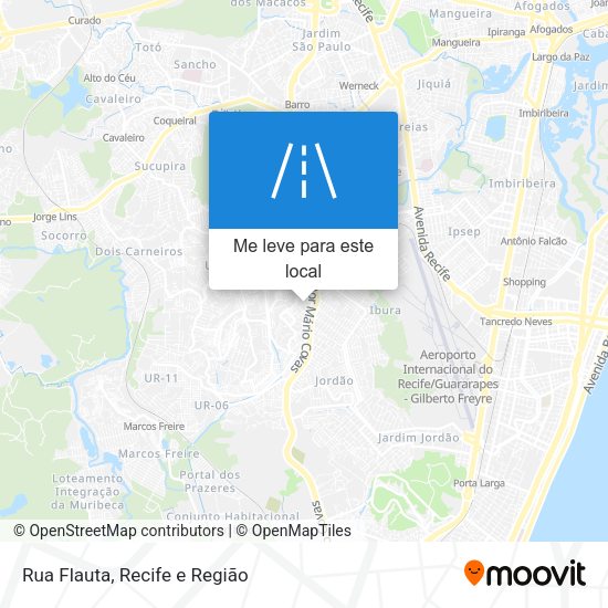 Rua Flauta mapa