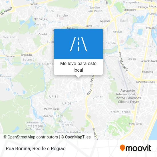 Rua Bonina mapa