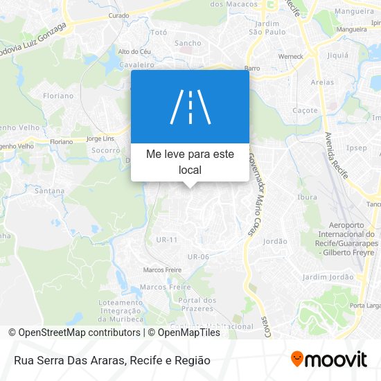 Rua Serra Das Araras mapa