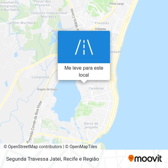 Segunda Travessa Jatei mapa