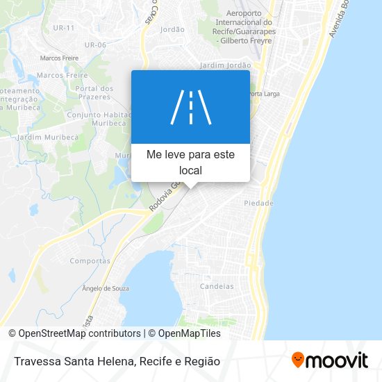 Travessa Santa Helena mapa