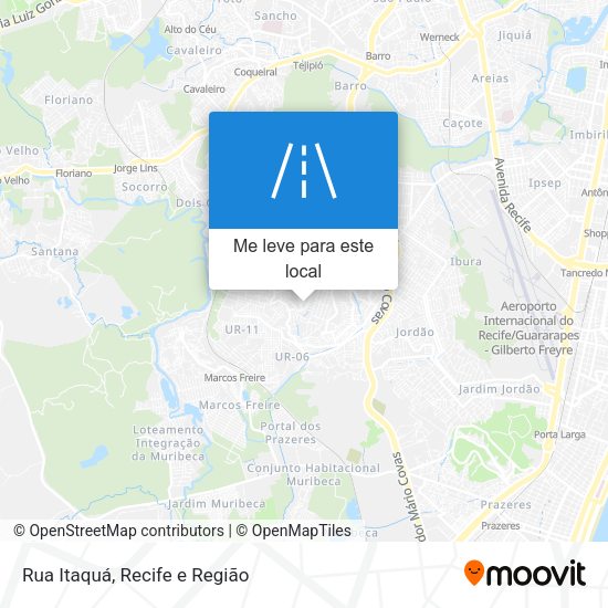 Rua Itaquá mapa