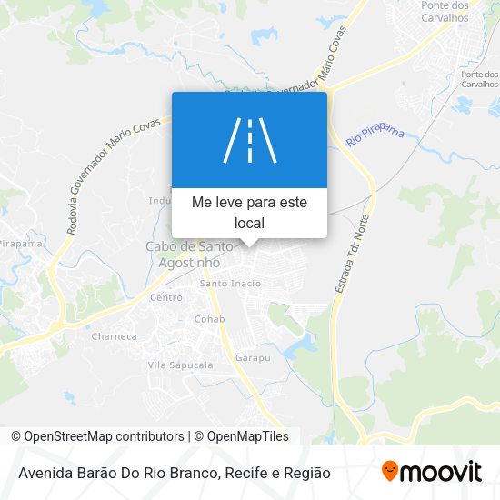 Avenida Barão Do Rio Branco mapa