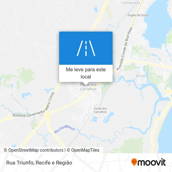 Rua Triunfo mapa