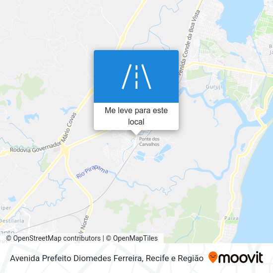 Avenida Prefeito Diomedes Ferreira mapa