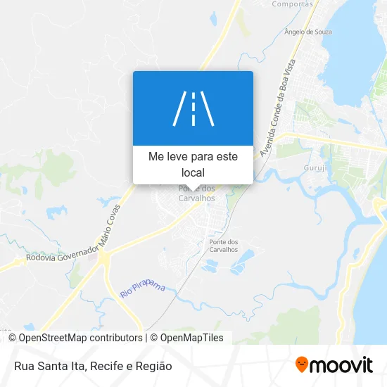Rua Santa Ita mapa