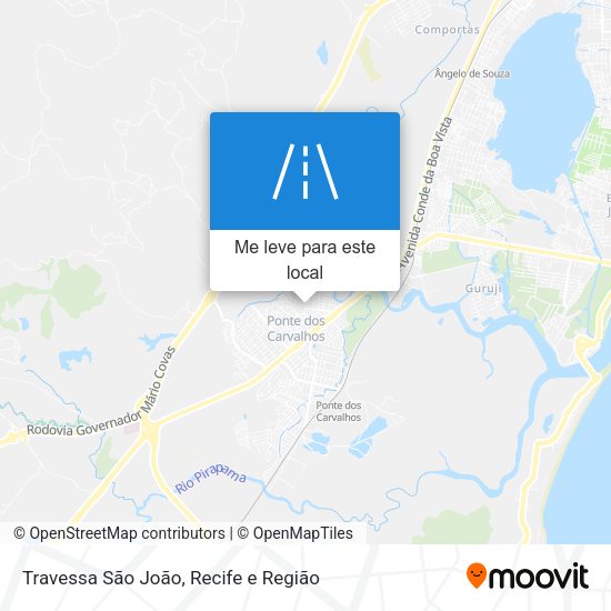 Travessa São João mapa