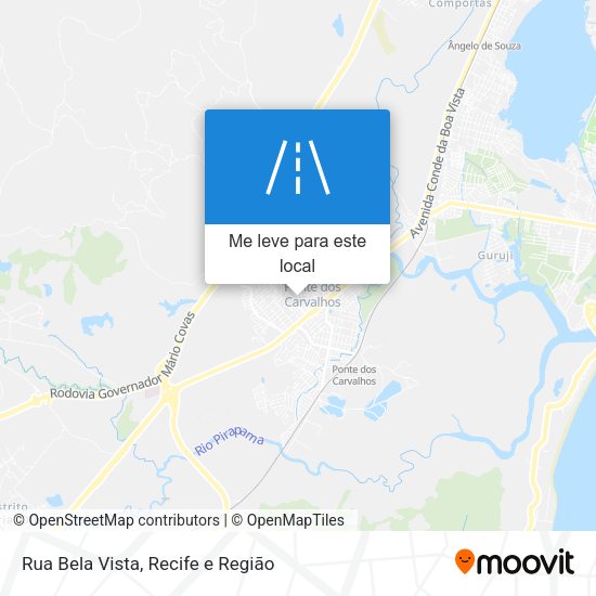 Rua Bela Vista mapa