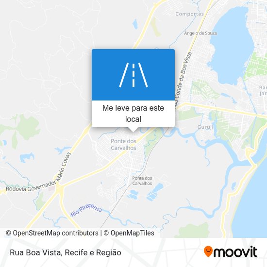 Rua Boa Vista mapa