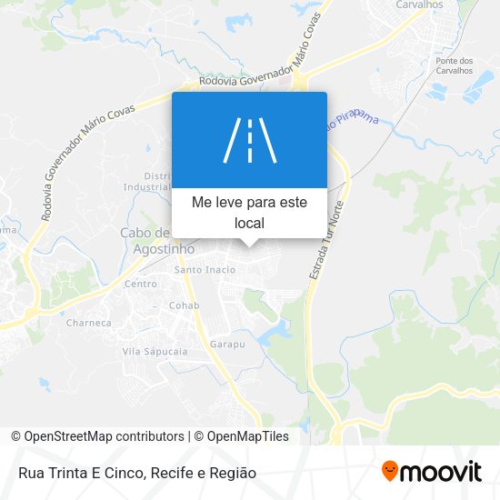 Rua Trinta E Cinco mapa