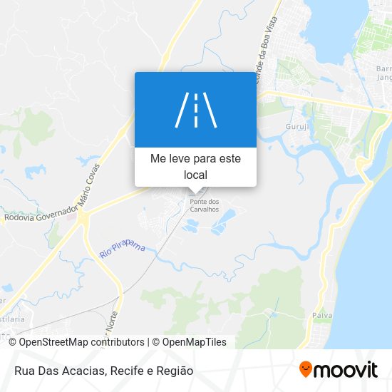 Rua Das Acacias mapa