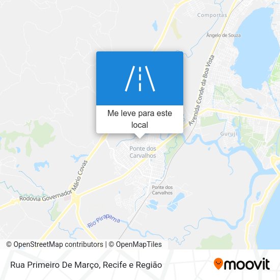 Rua Primeiro De Março mapa