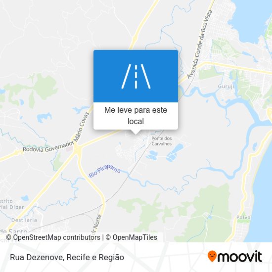 Rua Dezenove mapa