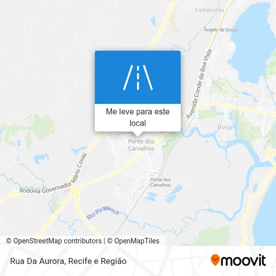 Rua Da Aurora mapa