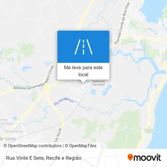 Rua Vinte E Sete mapa