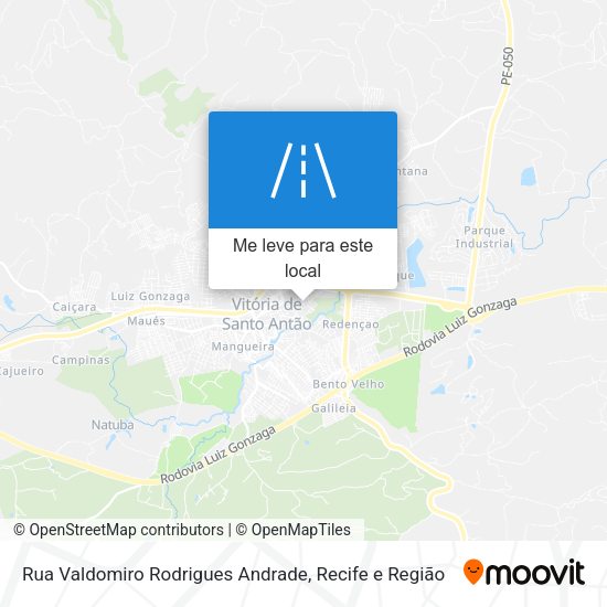 Rua Valdomiro Rodrigues Andrade mapa