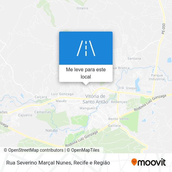 Rua Severino Marçal Nunes mapa