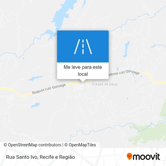 Rua Santo Ivo mapa