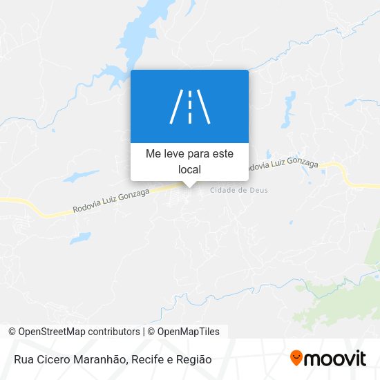 Rua Cicero Maranhão mapa