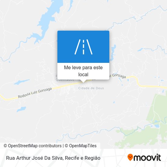 Rua Arthur José Da Silva mapa