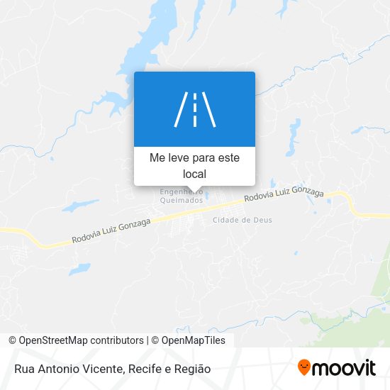 Rua Antonio Vicente mapa