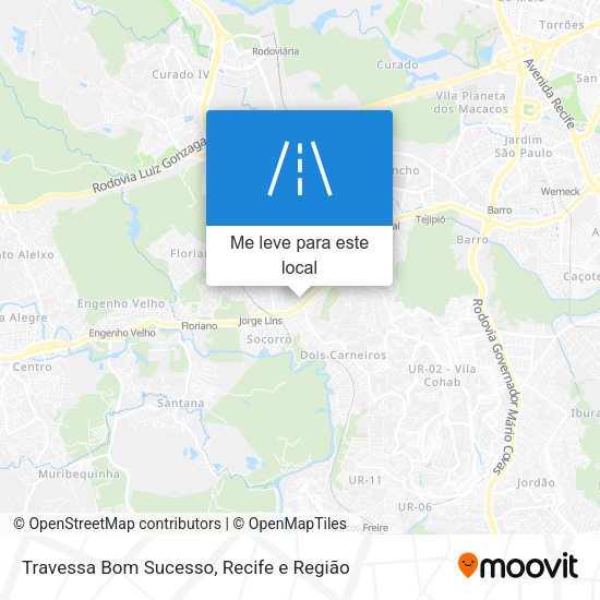 Travessa Bom Sucesso mapa
