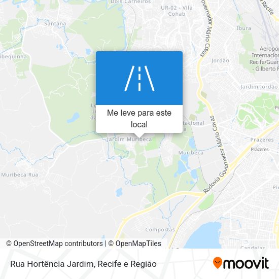 Rua Hortência Jardim mapa