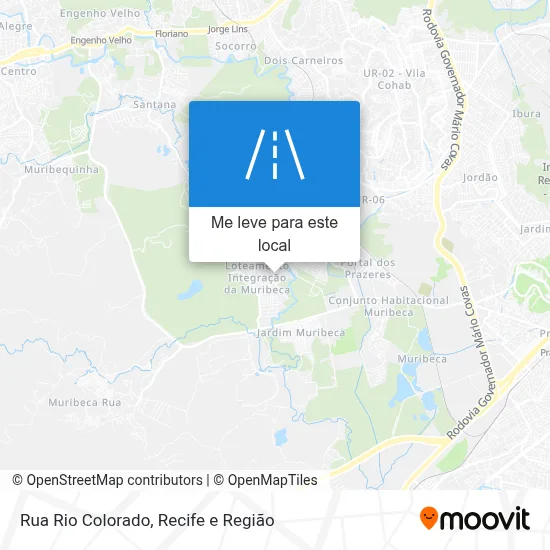 Rua Rio Colorado mapa