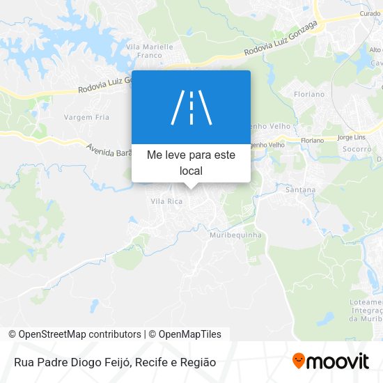 Rua Padre Diogo Feijó mapa