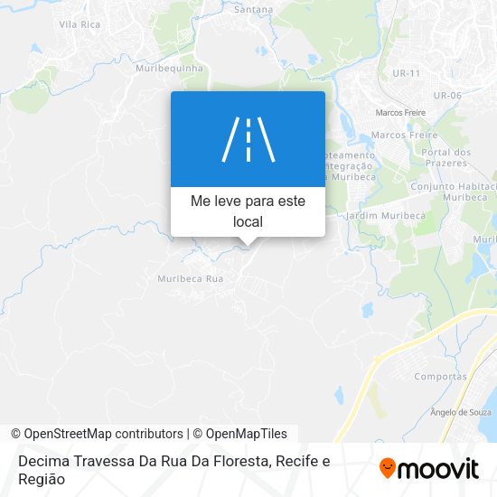 Decima Travessa Da Rua Da Floresta mapa