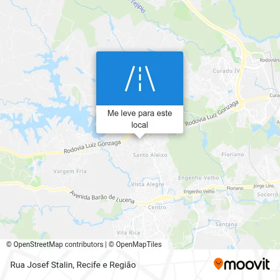 Rua Josef Stalin mapa