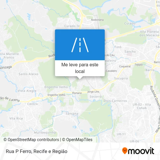 Rua P Ferro mapa