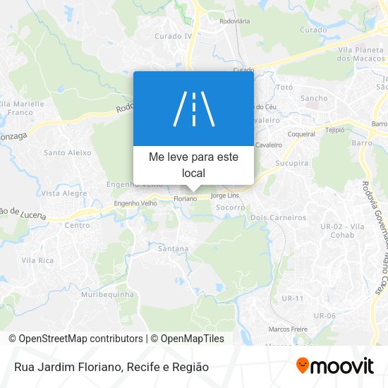 Rua Jardim Floriano mapa