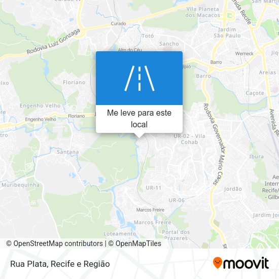 Rua Plata mapa