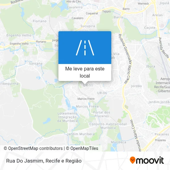 Rua Do Jasmim mapa