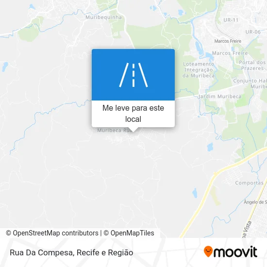 Rua Da Compesa mapa