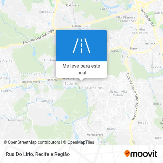 Rua Do Lirio mapa