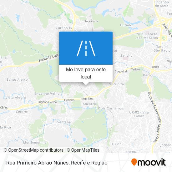 Rua Primeiro Abrão Nunes mapa