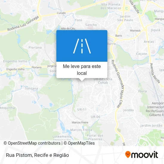 Rua Pistom mapa