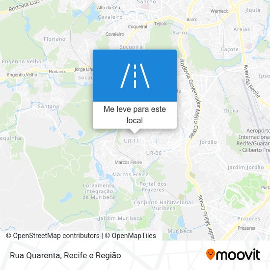 Rua Quarenta mapa