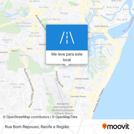 Rua Bom Repouso mapa