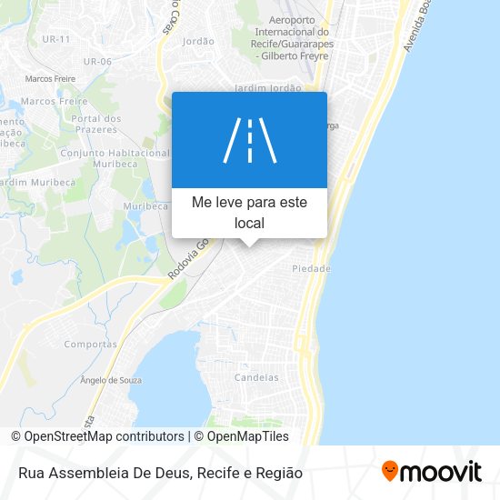 Rua Assembleia De Deus mapa