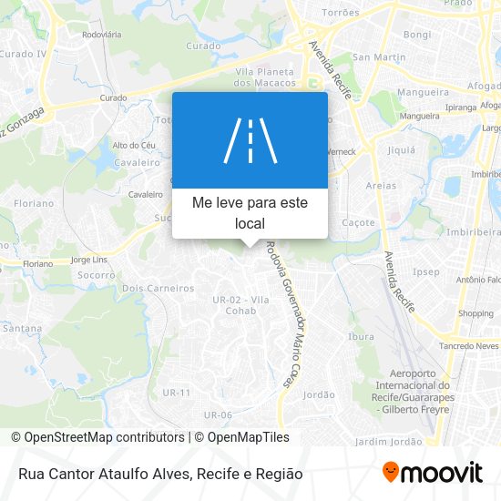 Rua Cantor Ataulfo Alves mapa