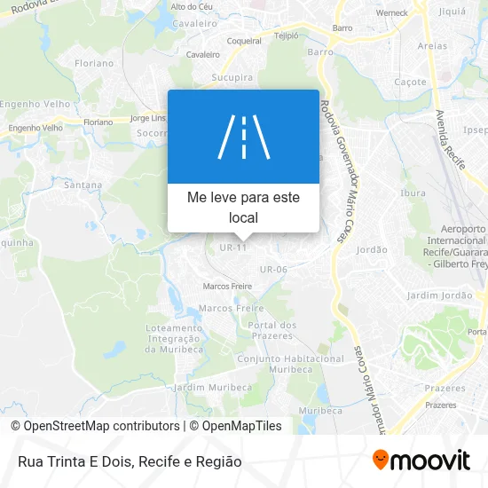 Rua Trinta E Dois mapa