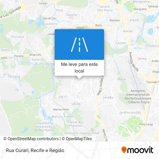 Rua Curari mapa