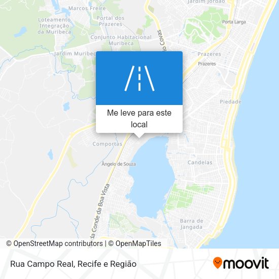 Rua Campo Real mapa